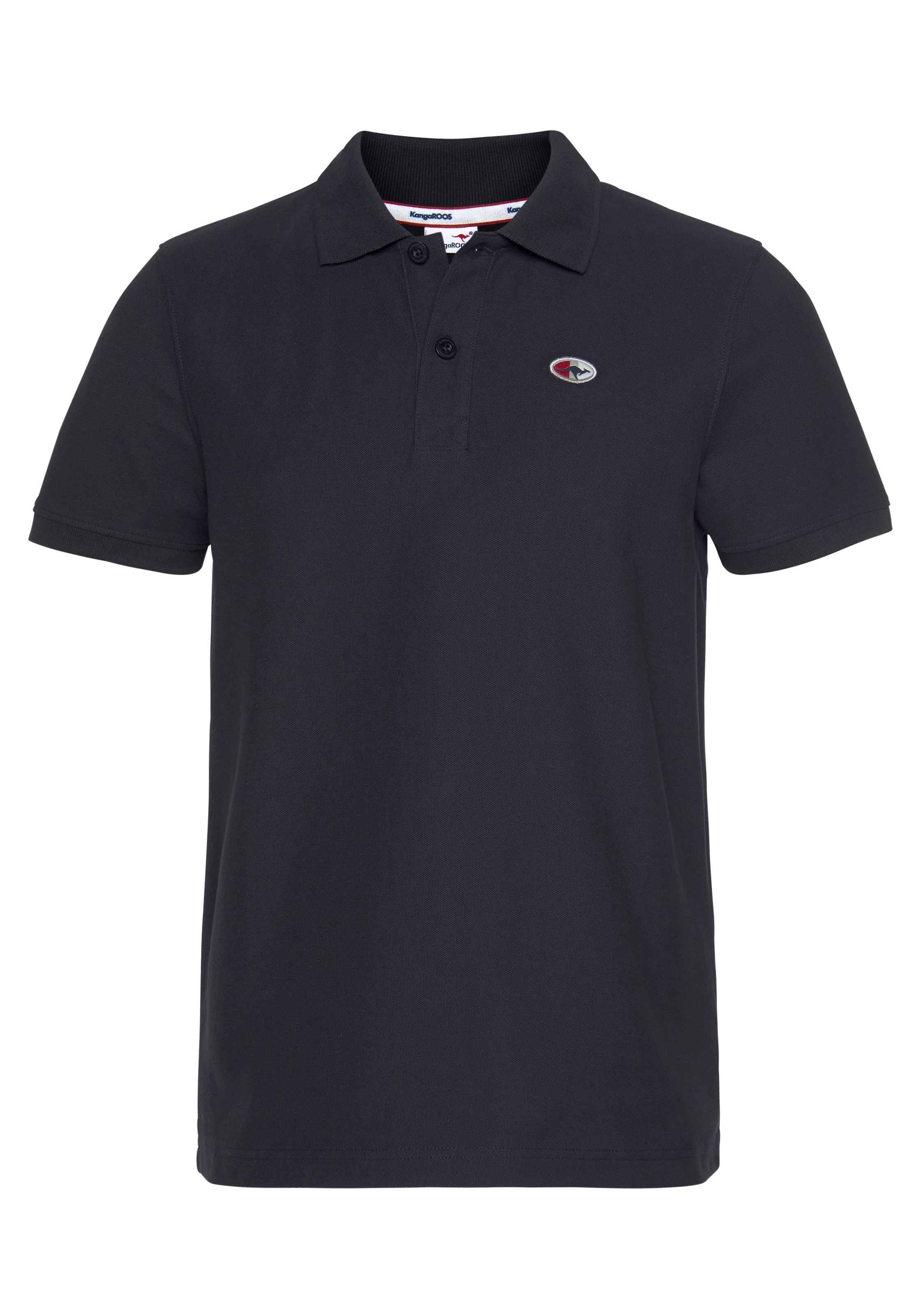 KangaROOS Poloshirt in Schwarz: Vorderseite