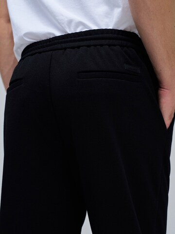 Coupe slim Pantalon chino Salsa Jeans en noir