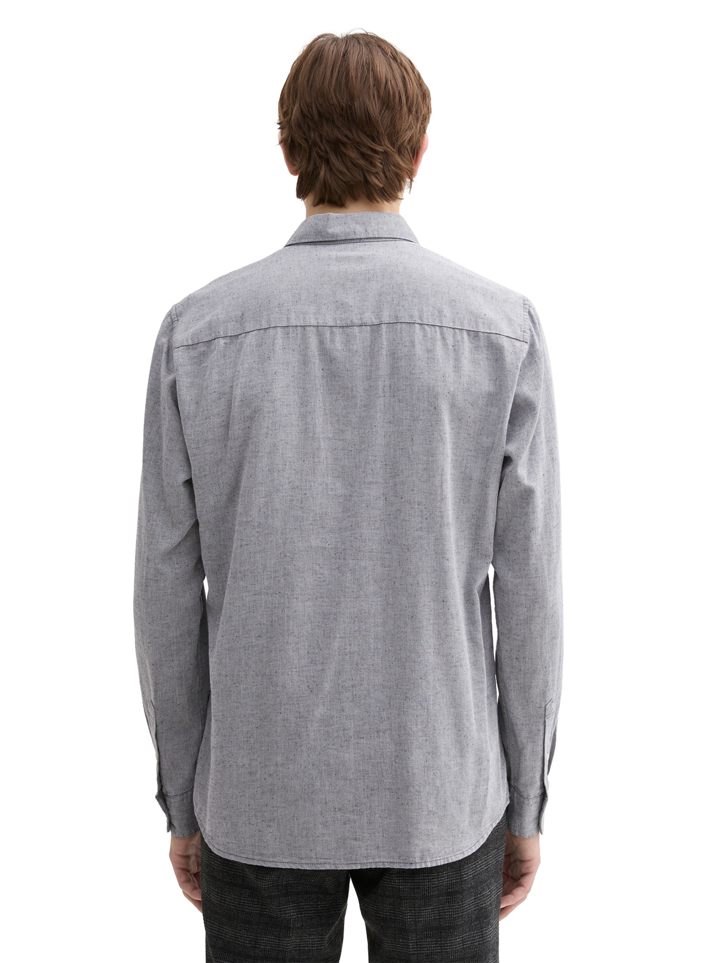 TOM TAILOR DENIM Regular fit Srajca | siva barva