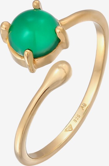 ELLI PREMIUM Ring in gold / smaragd, Produktansicht