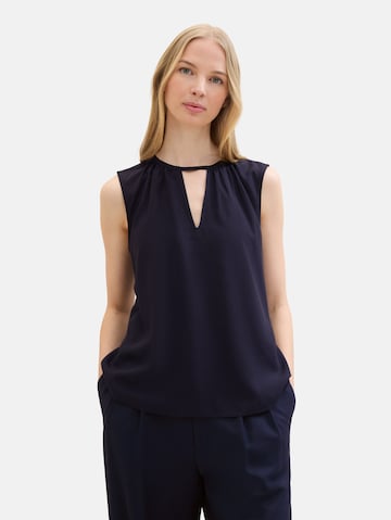 TOM TAILOR Bluse in Blau