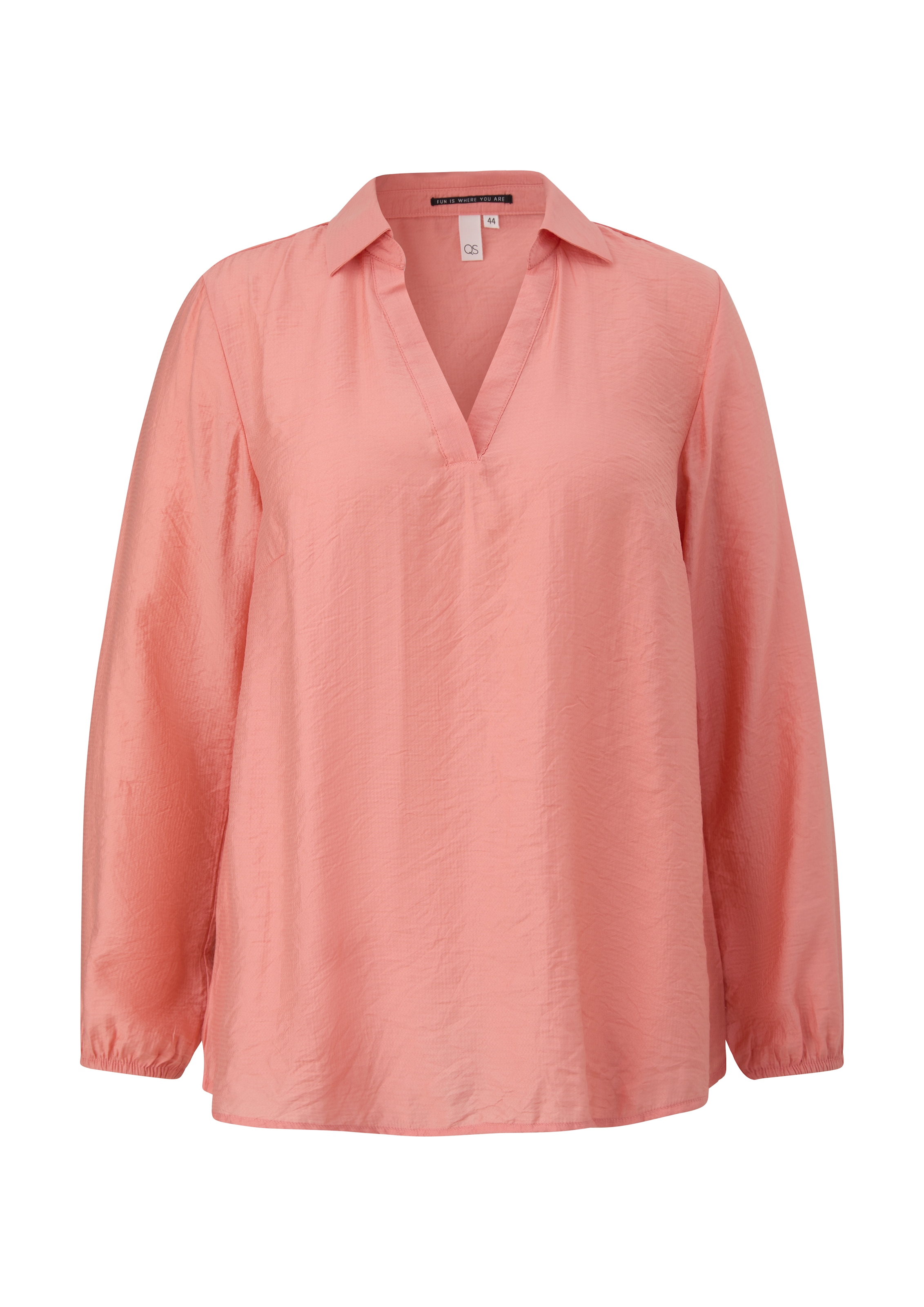 QS Blouse in Oranje: voorkant