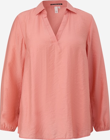 QS Blouse in Orange: front