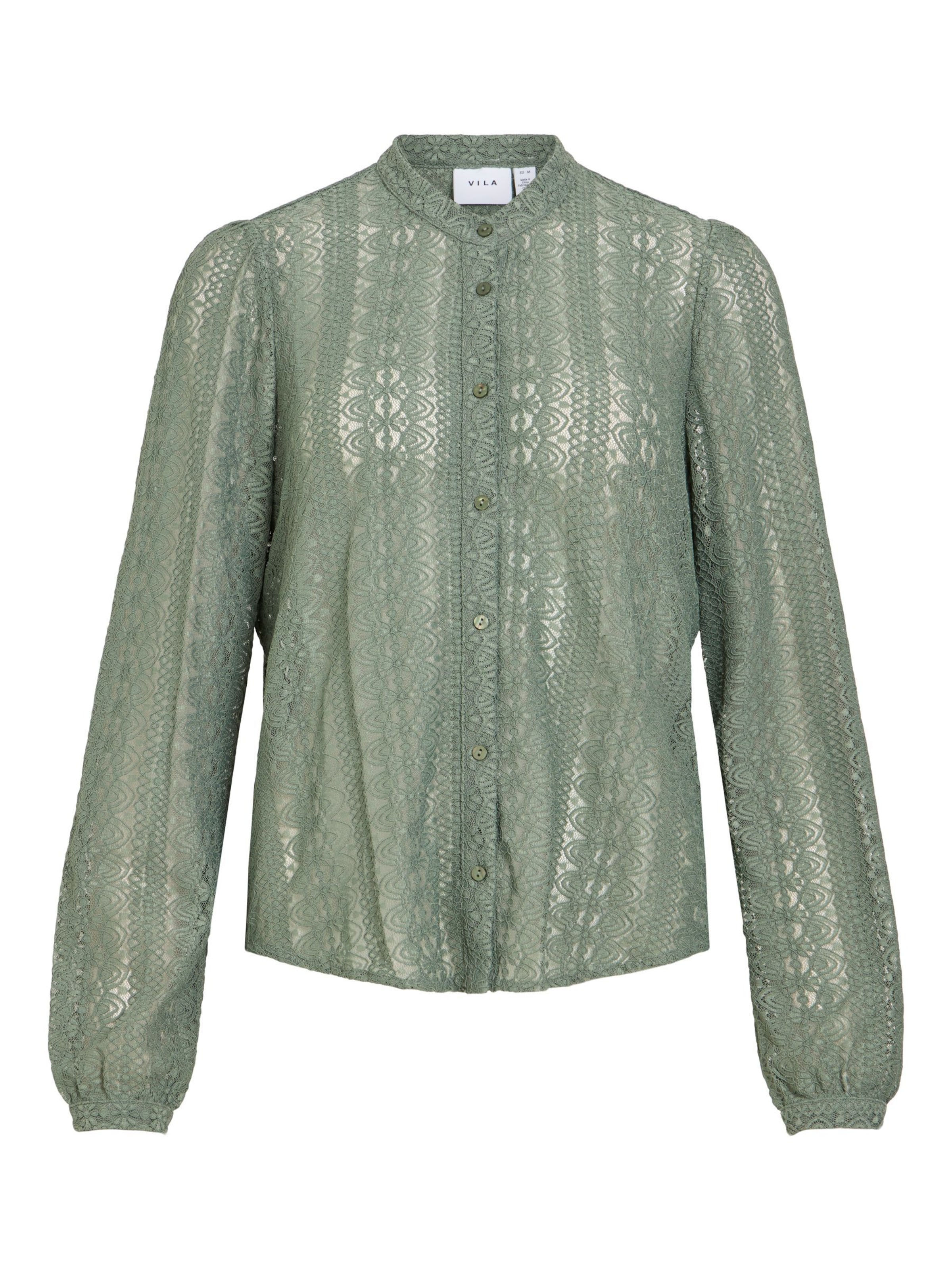 VILA - Blusa 'CHIKKA' en verde: frente