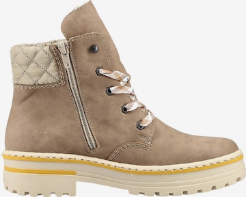 Rieker - Botines con cordones en beige