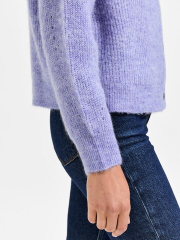 Cardigan 'Lulu' SELECTED FEMME en violet