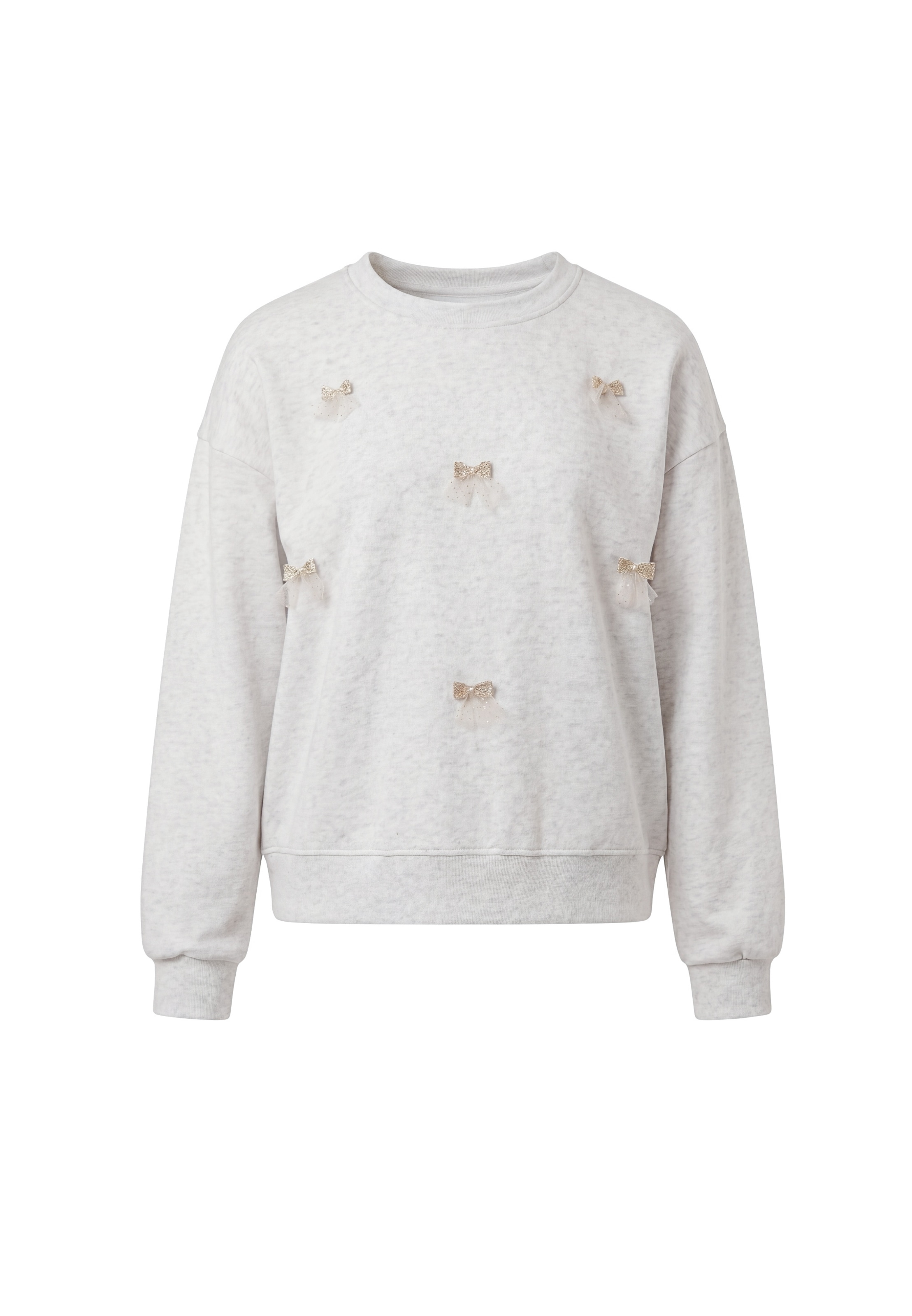 MYMO Sweatshirt 'Pop' in Grau: Vorderseite