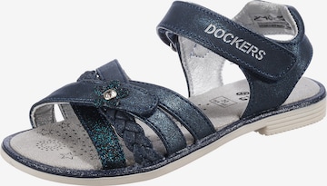 Dockers by Gerli Sandalen in Blauw: voorkant