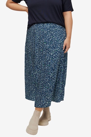 Ulla Popken Rok in Blauw: voorkant