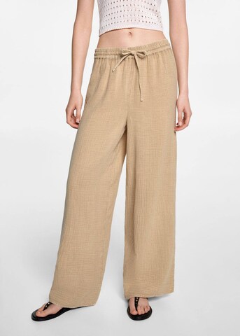 MANGO TEEN Wide Leg Hose 'easy' in Beige: predná strana