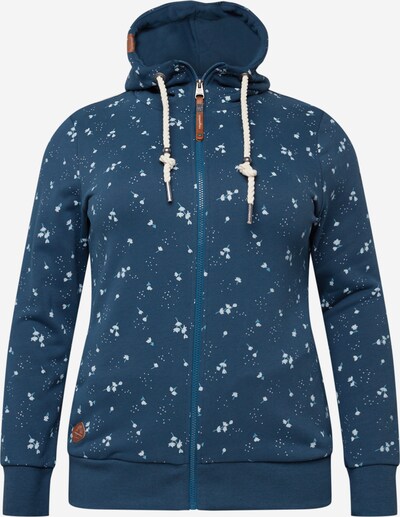 Ragwear Plus Sweat jacket in Turquoise / Brown / Petrol / Off white, Item view