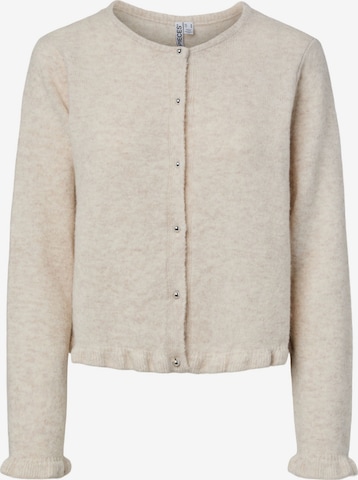 PIECES Cardigan 'PCAmos' i beige: forside