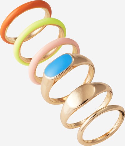 ABOUT YOU Ring 'Tamara' in himmelblau / gold / orange / rosa, Produktansicht