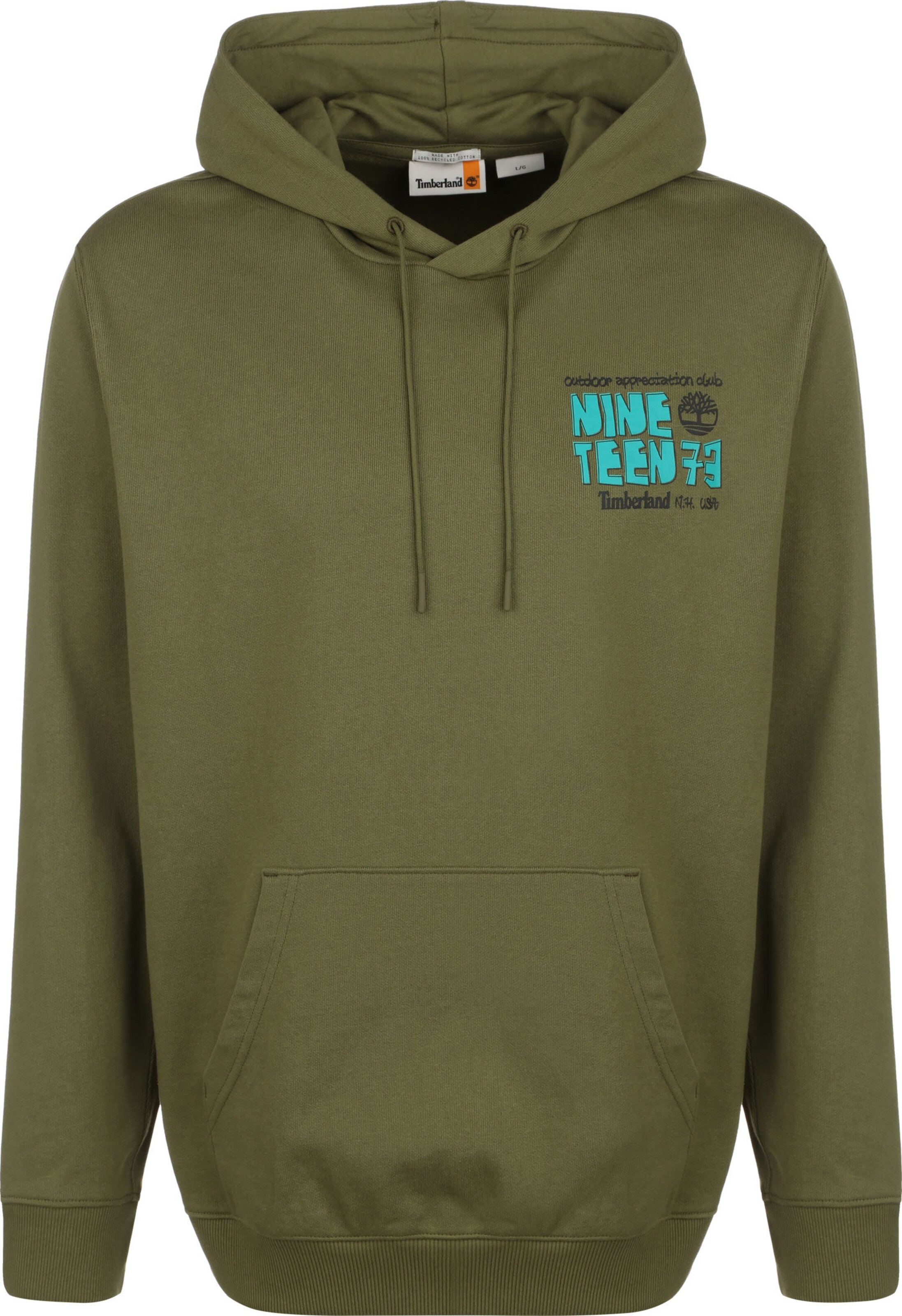 Sweat-shirt TIMBERLAND en vert : devant