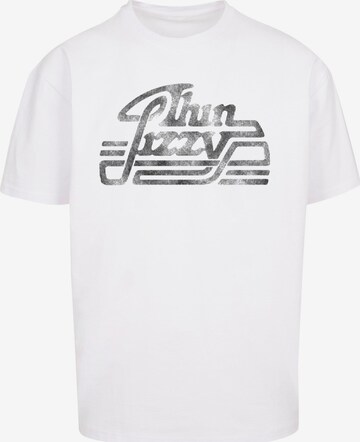 Merchcode Shirt 'Thin Lizzy - Logo Rocker' in White: front