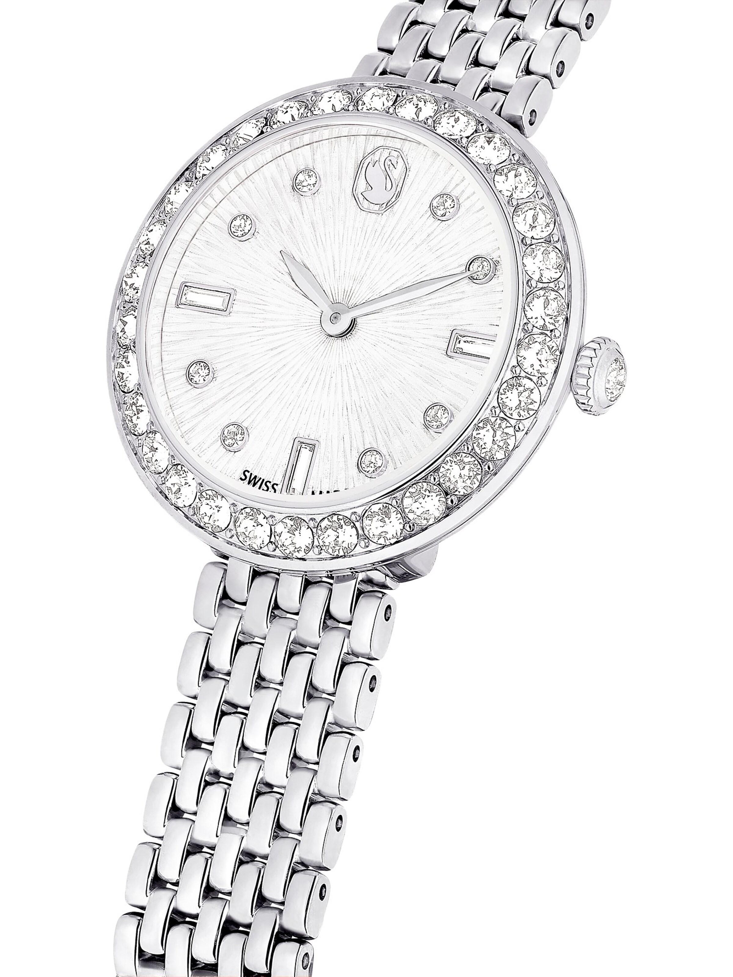 Swarovski Analoguhr in Silber