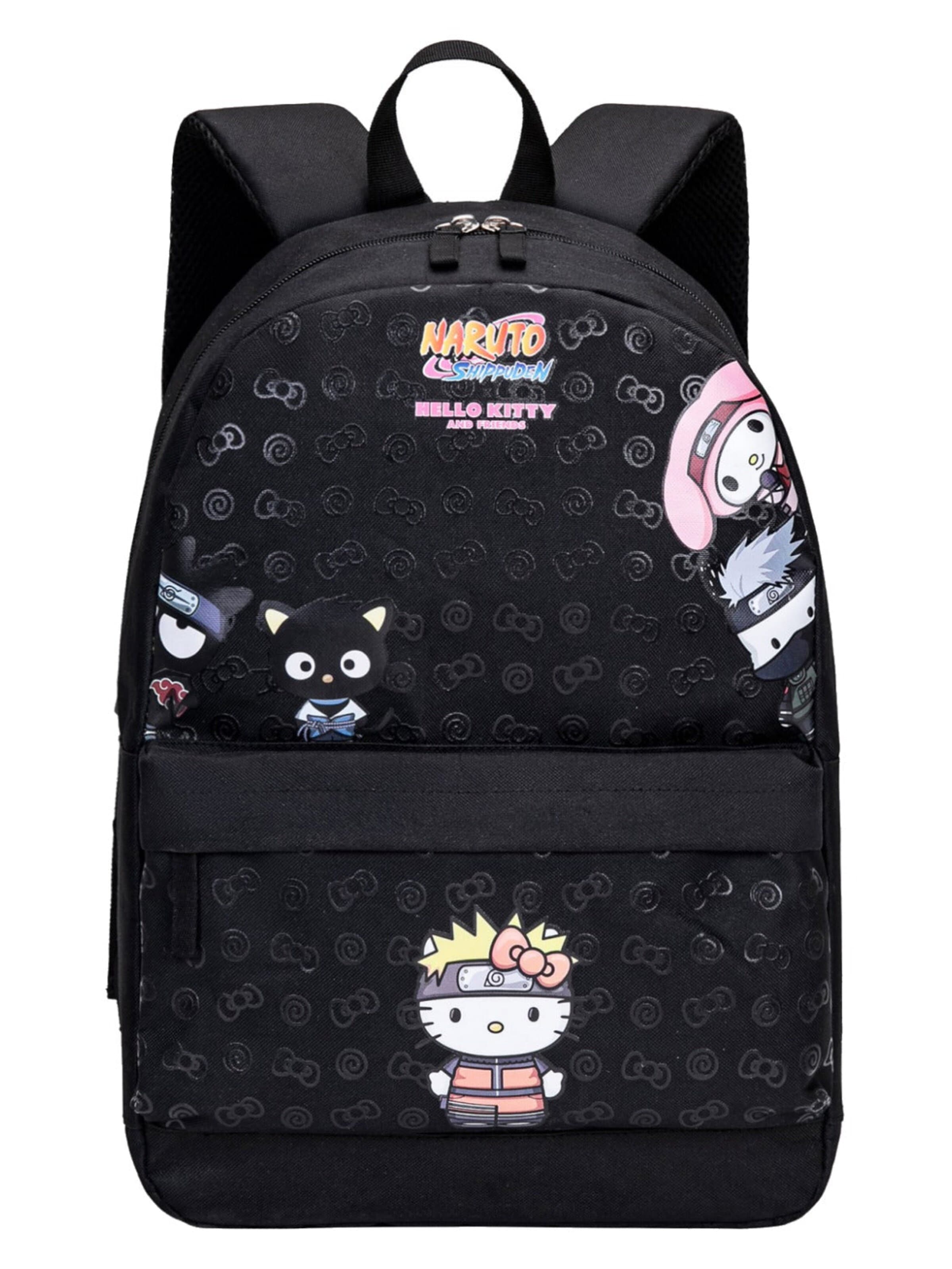 Naruto Backpack in Black: front