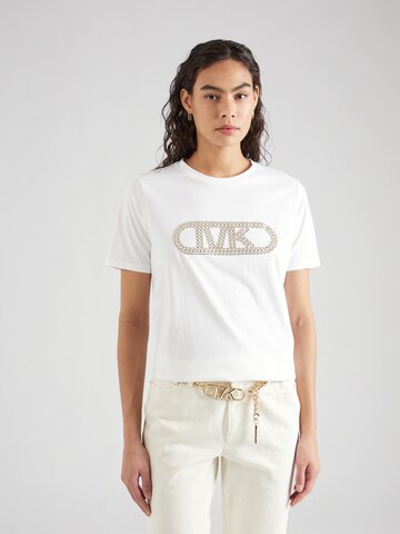 MICHAEL Michael Kors T-Shirt 'GROMMET EMPIRE' in Weiß: Vorderseite