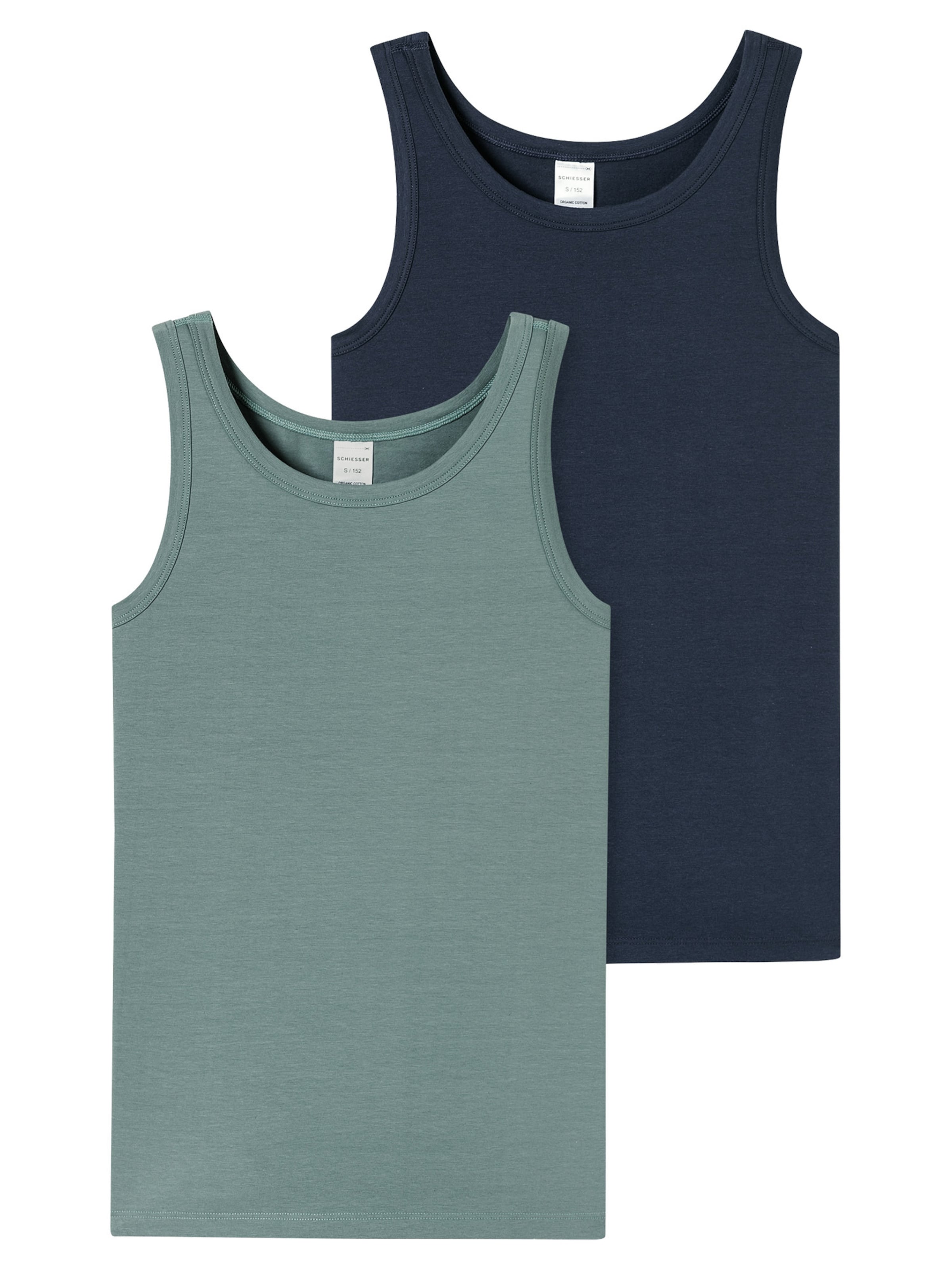 SCHIESSER Undershirt '95/5' in Blue: front