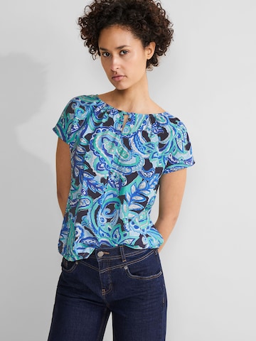 STREET ONE Shirt in Blauw: voorkant