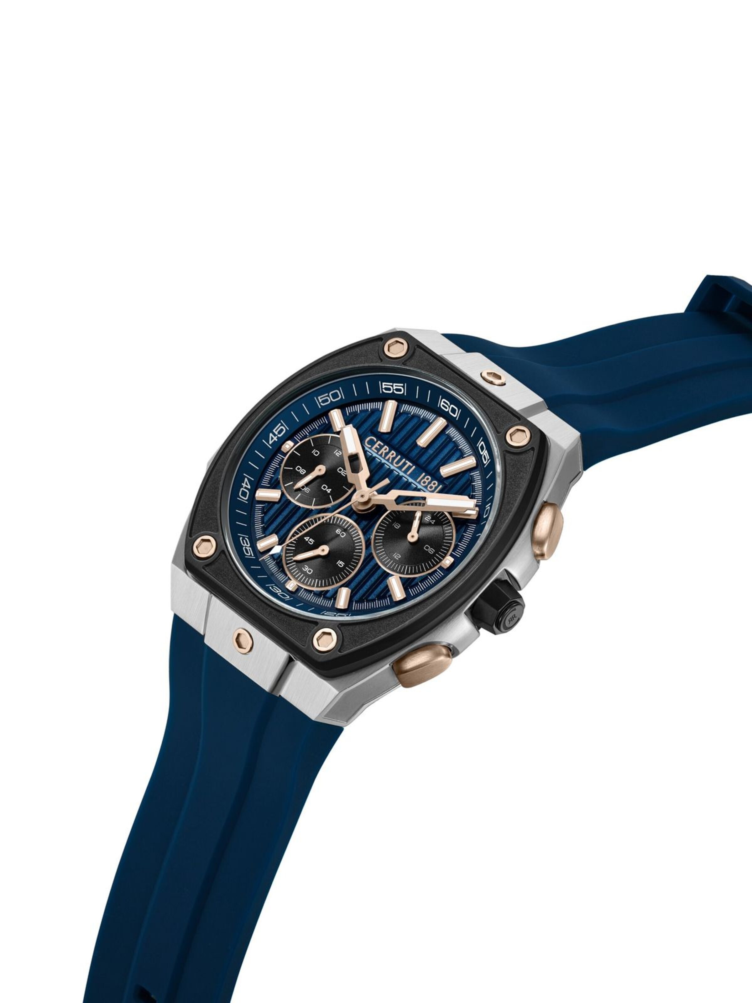 CERRUTI 1881 Analoog horloge 'Chronograph Cavedago' in Blauw