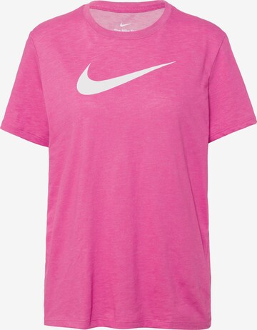 NIKE Performance Shirt 'SWOOSH' in Pink: front