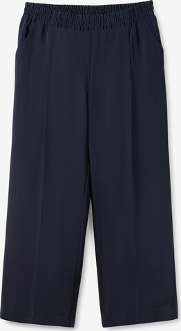 SHEEGO Loose fit Pleat-Front Pants in Blue: front