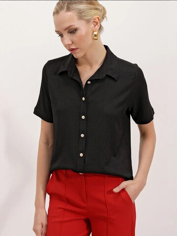 Bigdart Bluse in Schwarz: Vorderseite