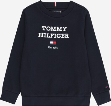 Bluză de molton de la TOMMY HILFIGER pe albastru: față