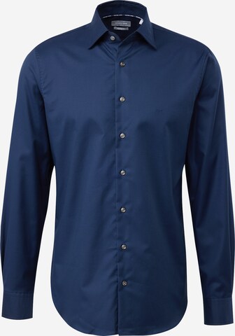 Coupe regular Chemise Michael Kors en bleu : devant