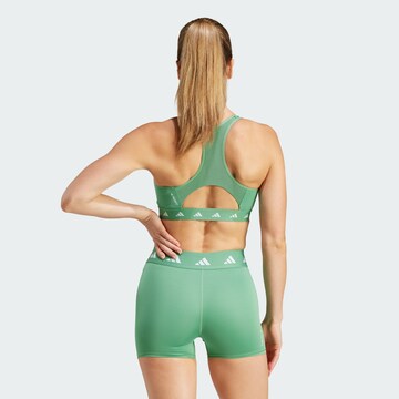 ADIDAS PERFORMANCE Bustier Sport-BH 'Powerreact Training Medium-support Techfit' in Grün