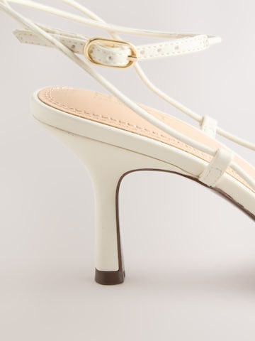 Next Sandali s paščki 'Forever Comfort' | bela barva