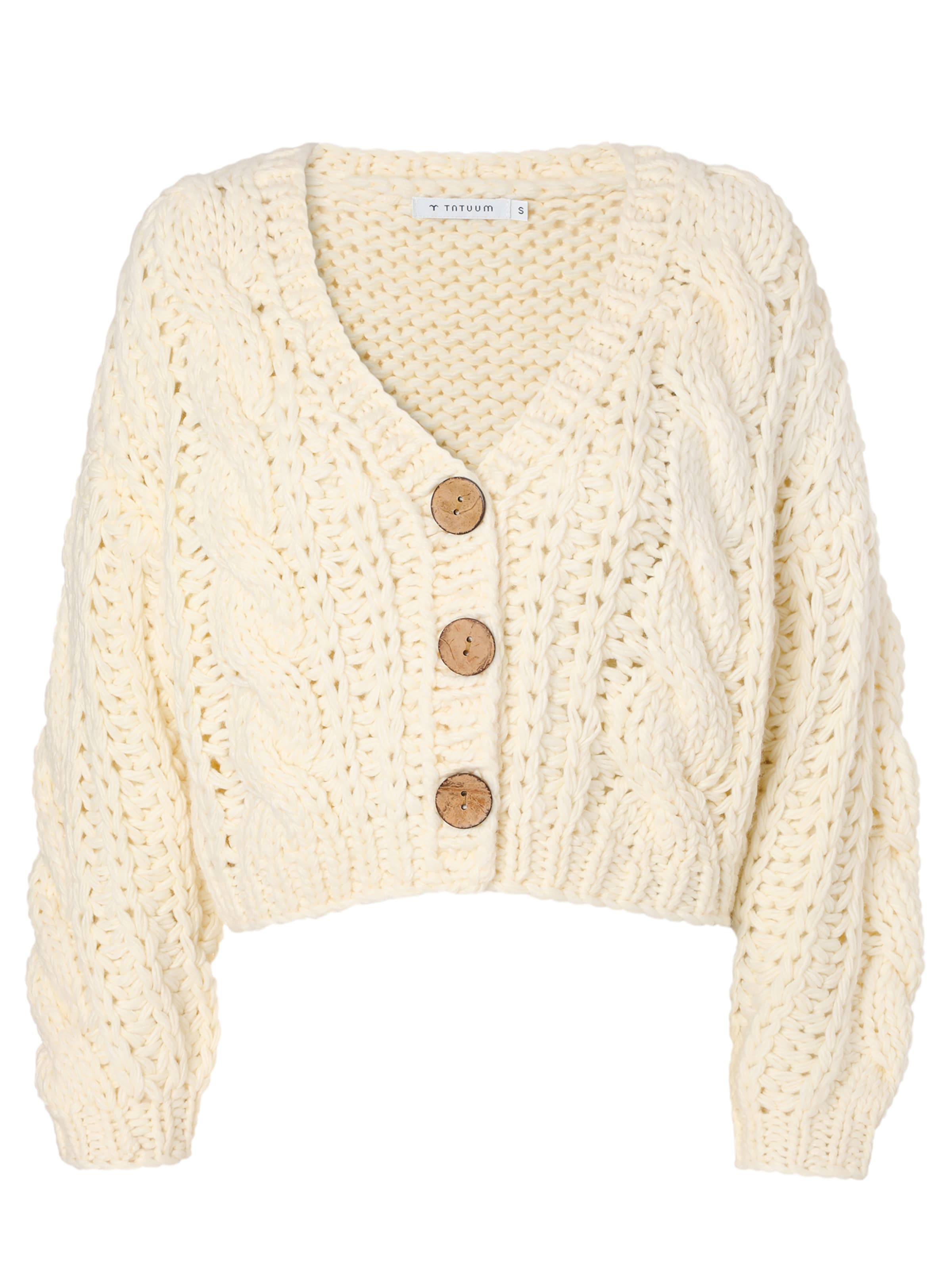 Giacchetta extra large 'Una' di TATUUM in beige: frontale