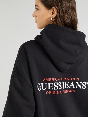Bluză de molton de la GUESS JEANS pe negru