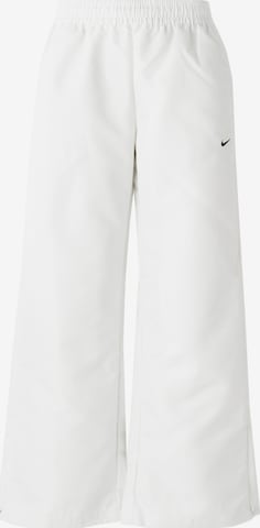 Wide Leg Pantalon Nike Sportswear en blanc : devant