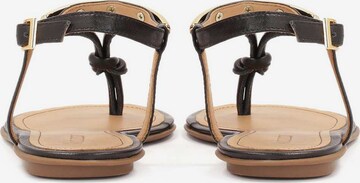 Kazar T-Bar Sandals in Black