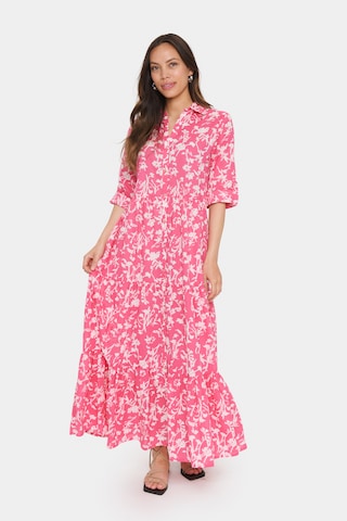 Robe-chemise 'ZusS' SAINT TROPEZ en rose : devant