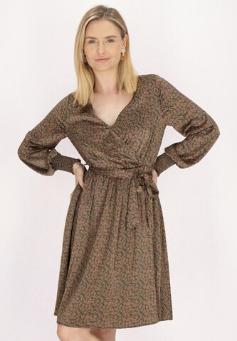 Robe Usha en vert : devant