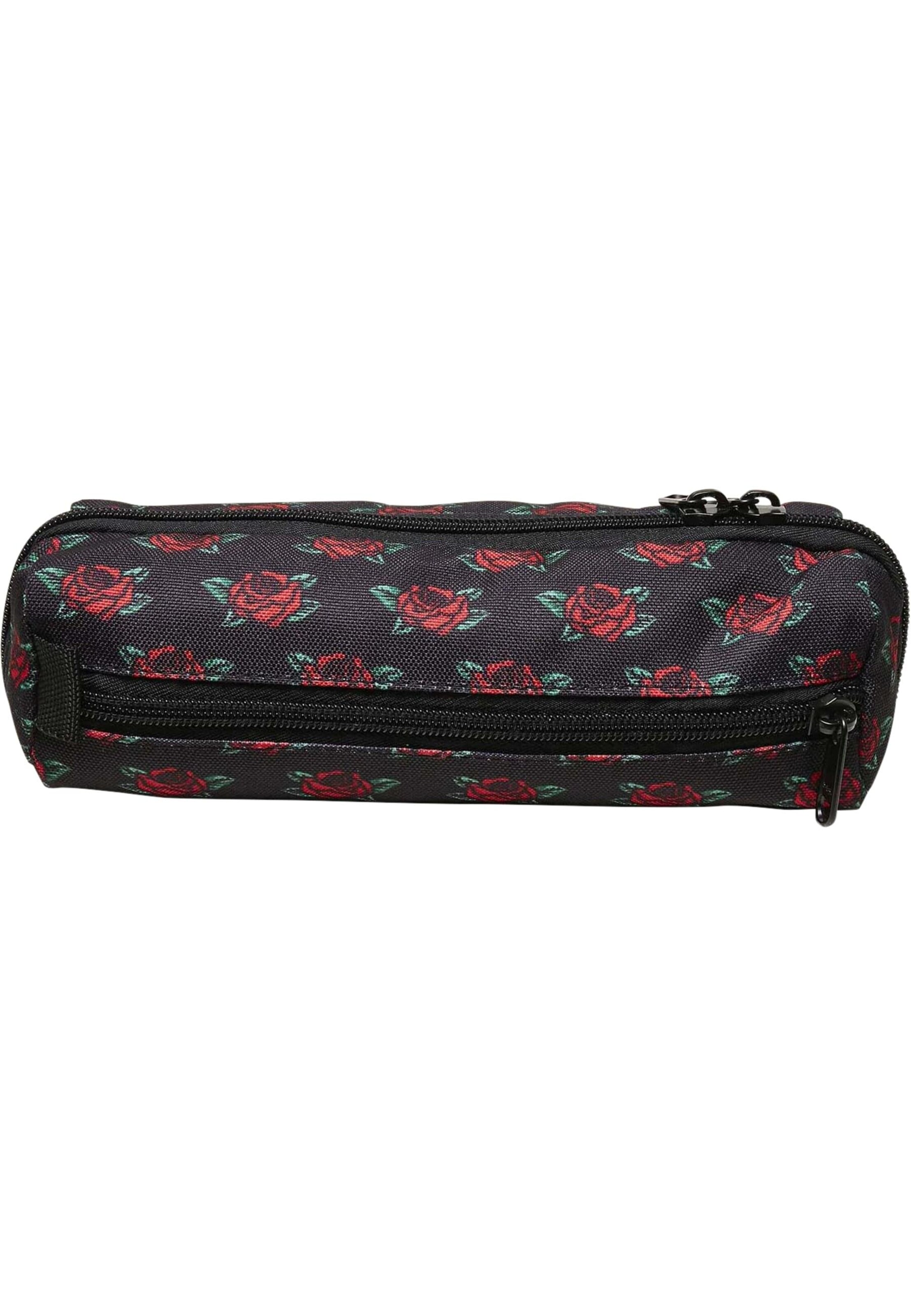 Mister Tee Accessoires Etui 'Roses Pencil' in Schwarz: Vorderseite