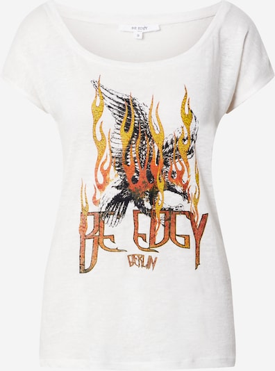 BE EDGY Shirt 'Monja' in gelb / rot / naturweiß, Produktansicht