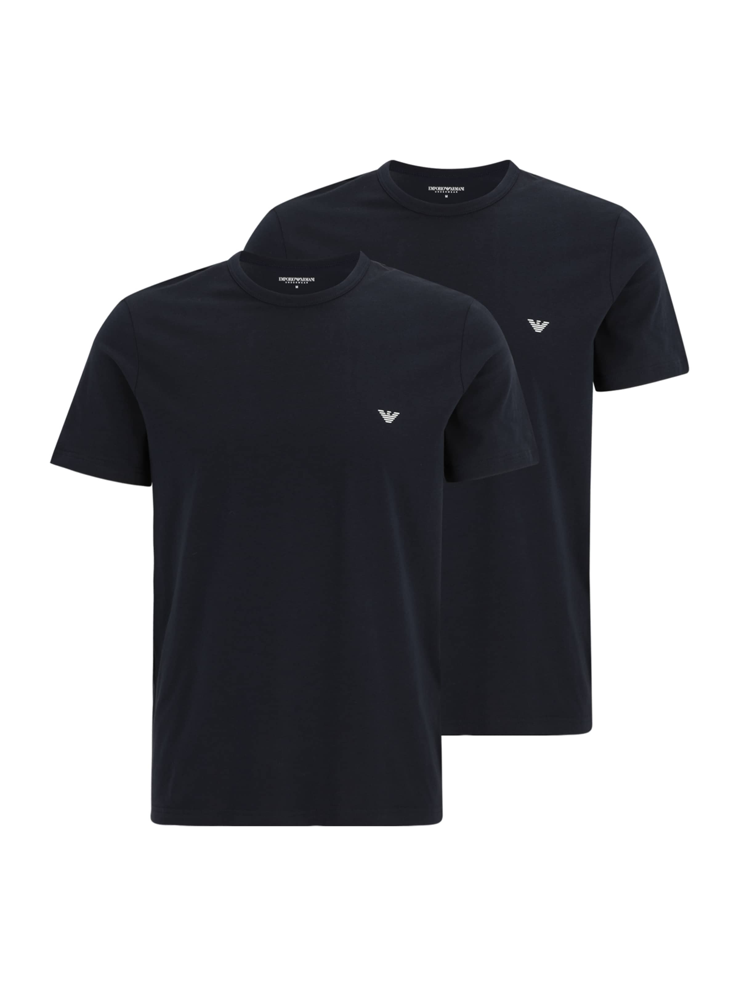 Tricou de la Emporio Armani pe albastru: față