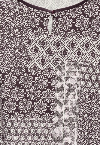 CECIL Patchwork Print T-Shirt in Schwarz