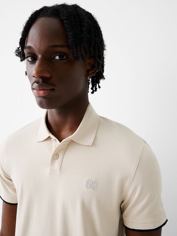 Bershka Poloshirt in Beige