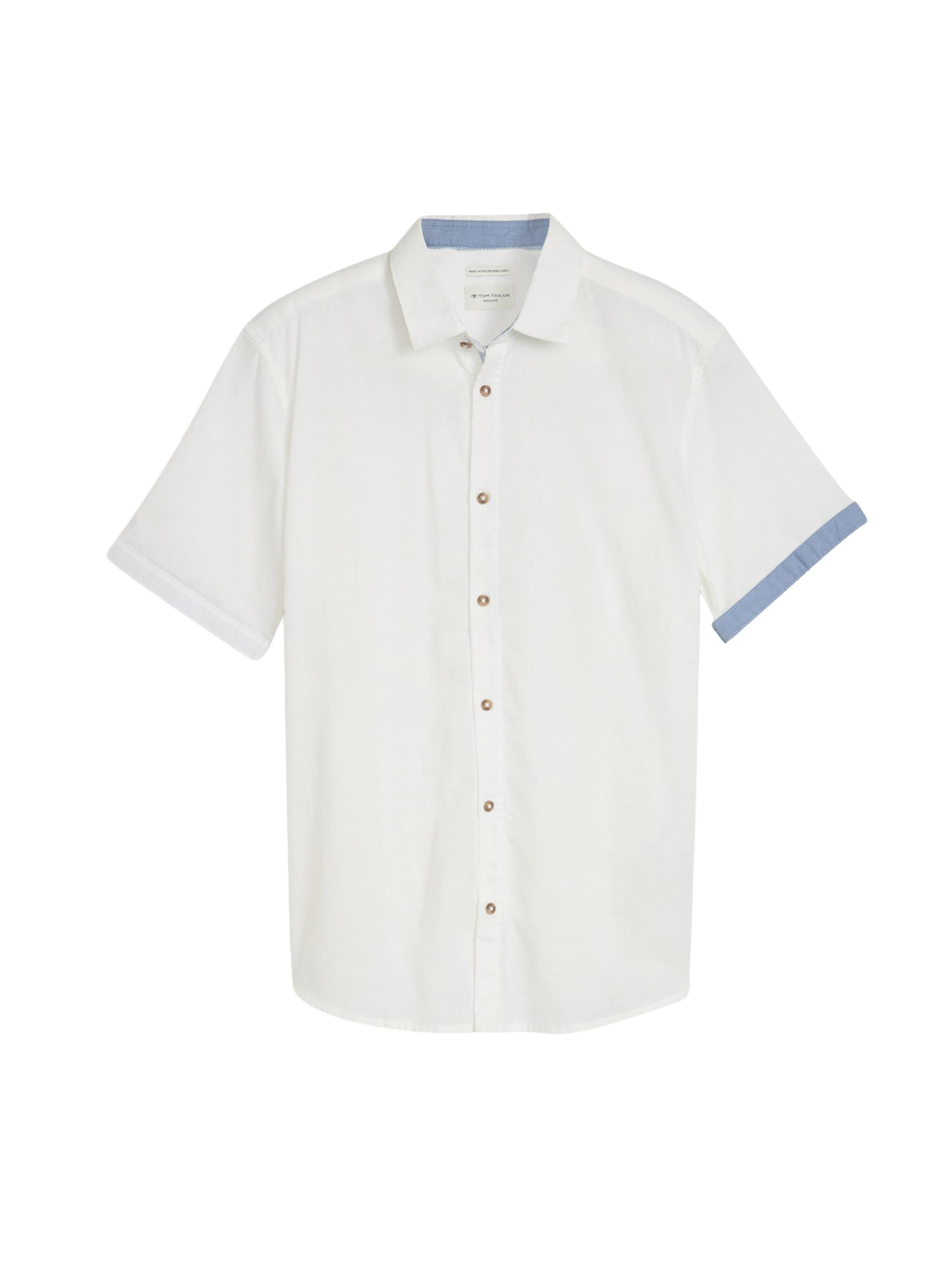 TOM TAILOR Regular fit Ing - fehér: elől