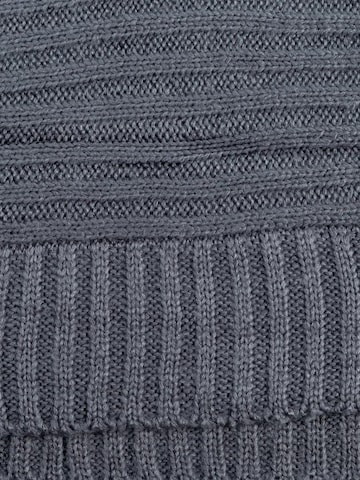 Passigatti Wrap 'Wolliger Strickschal gerippt' in Grey