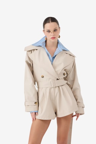 HOLLY LOLLY Jumpsuit in Beige: voorkant