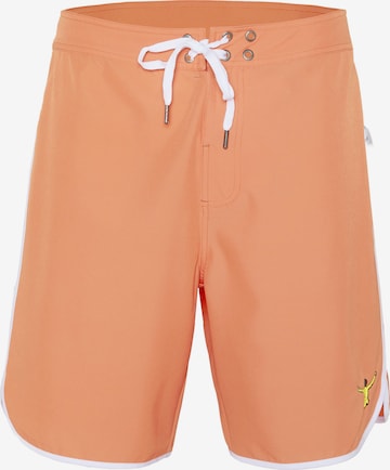 CHIEMSEE Athletic Swim Trunks in Orange: front