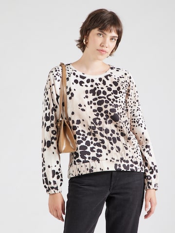 Sweat-shirt monari en beige : devant
