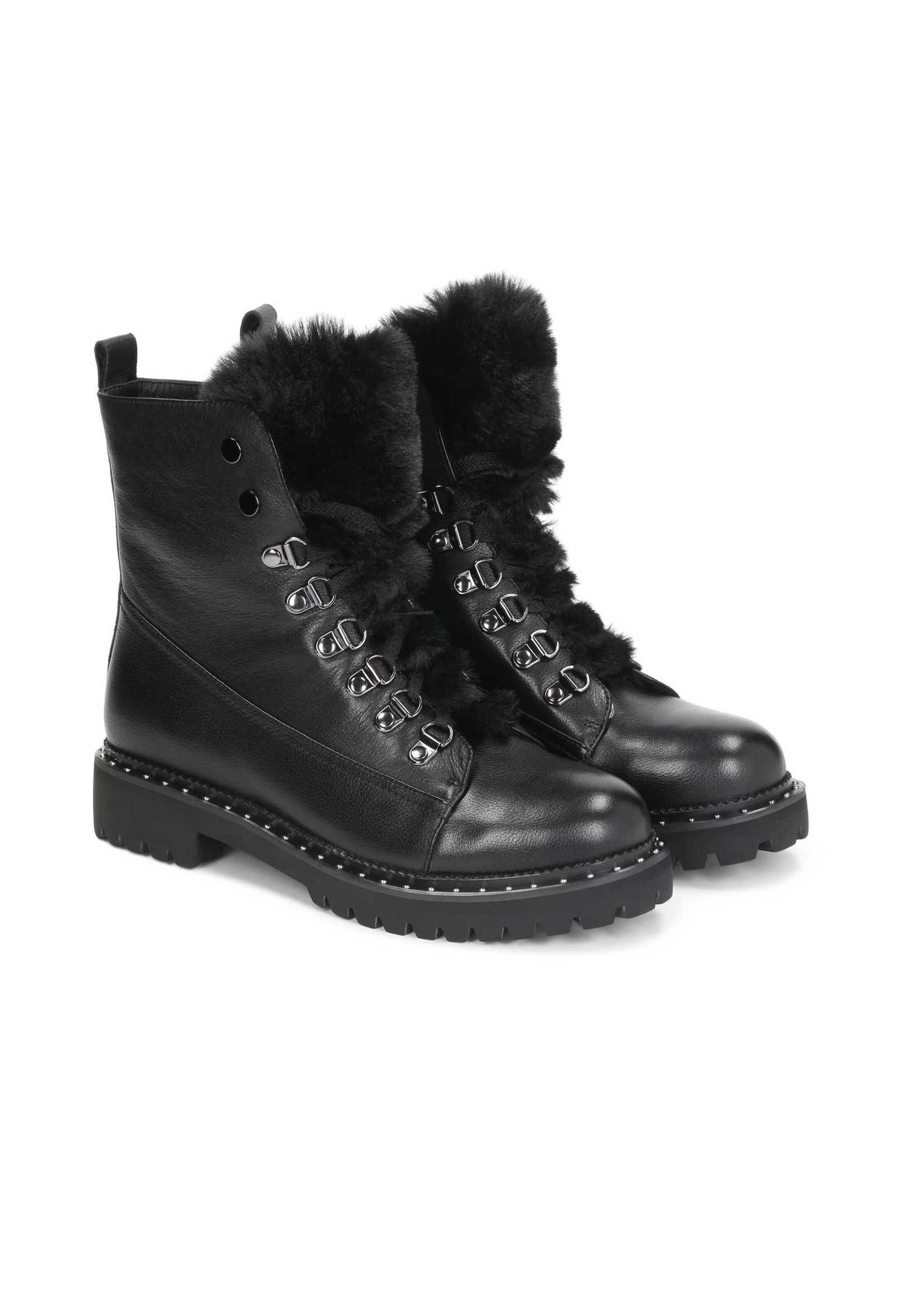 Kazar Lace-up bootie in Black