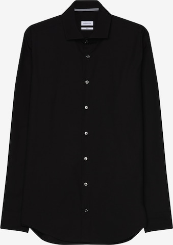 Chemise business SEIDENSTICKER en noir : devant